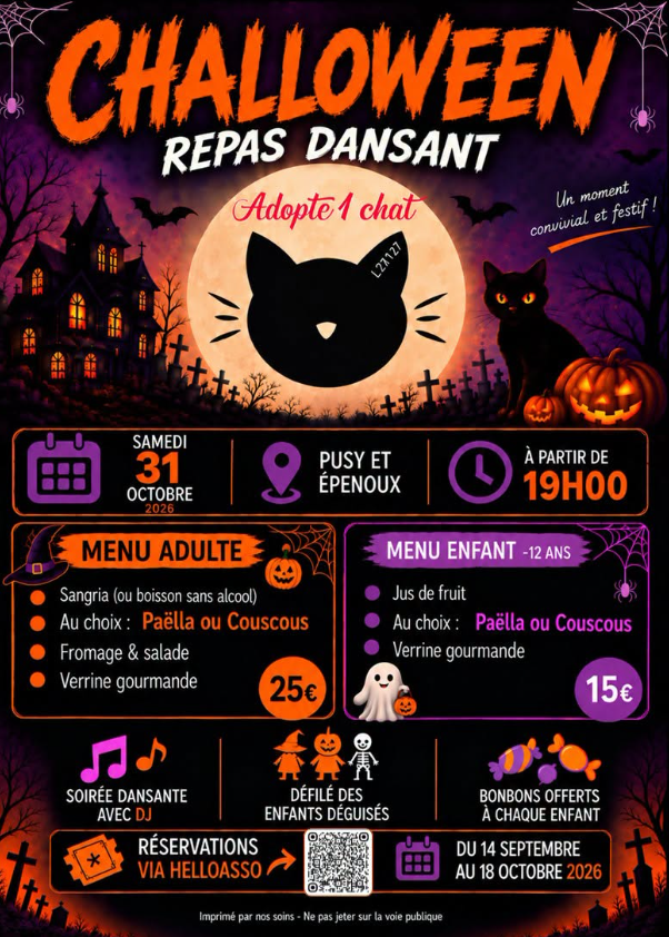 CHALLOWEEN REPAS DANSANT D'HALLOWEEN